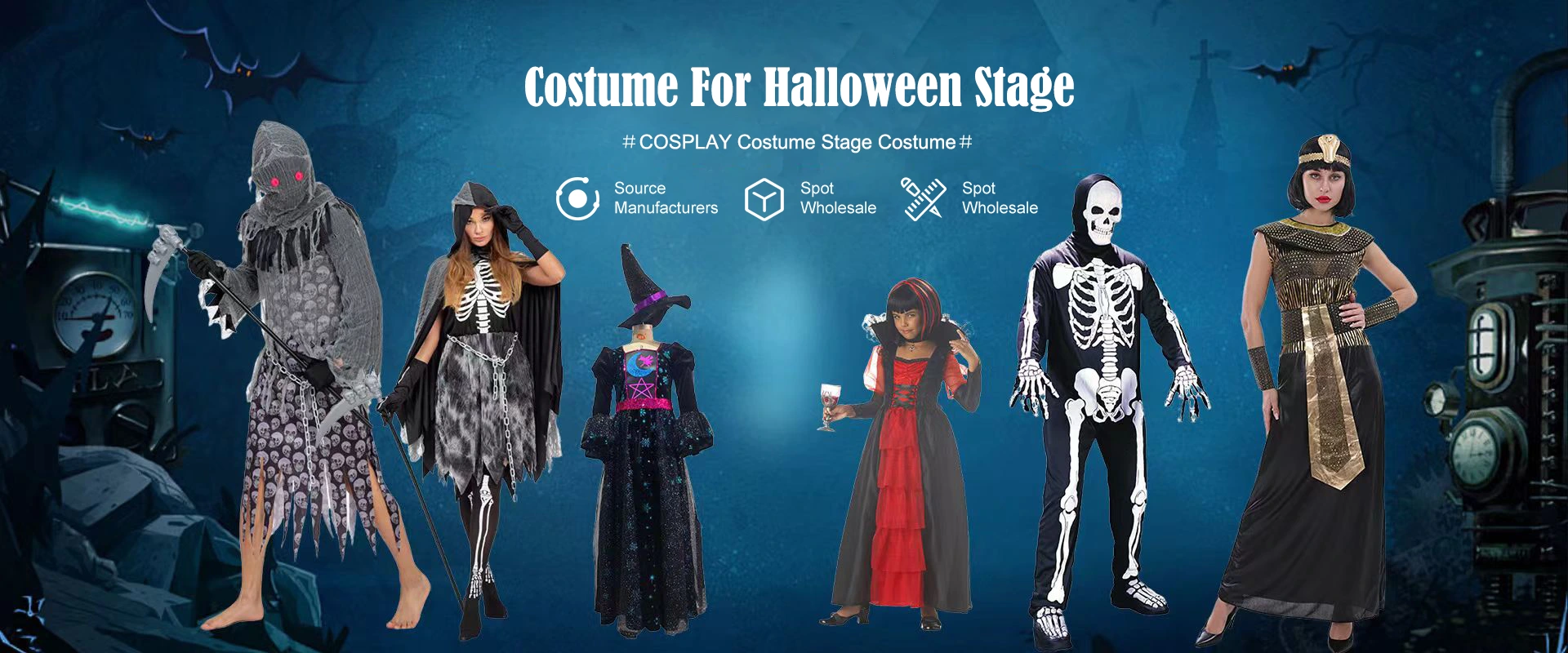 Halloweenský dodavatel kostýmů