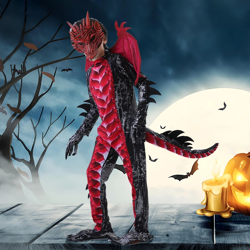 Dětský kostým draka Halloween Parade s odnímatelnými křídly